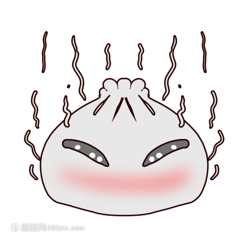 包你开心的“小包子” 简约包子卡通表情包的治愈力量